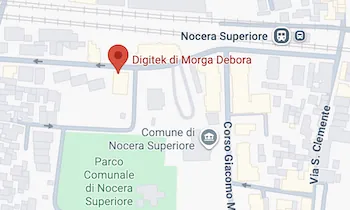 Mappa della sede di Digitek a Nocera Superiore. Apri in Google Maps.